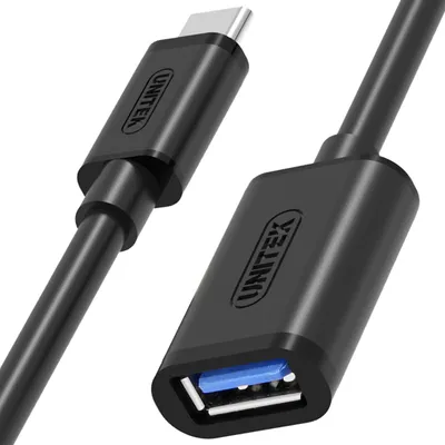 Produktbild von UNITEK Y-C476BK USB Kabel USB 3.2 Gen 1 (3.1 Gen 1) 0 2 m USB C USB A Schwarz