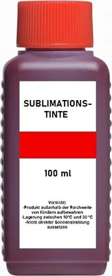 Produktbild von 100 ml Sublimationstinte magenta - für Epson, Ricoh, Mutoh, Mimaki, Roland... für Sublimationsdruck, Thermotransferdruck, Textildruck