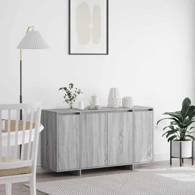 Produktbild von vidaXL Sideboard Graues Sonoma 135 x 41 x 75 cm Holzwerkstoff