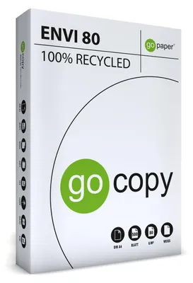 Produktbild von Kopierpapier go copy envi 80g 100% Recycling weiß DIN A4 500 Blatt