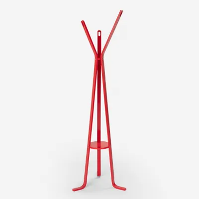 Immagine prodotto di Appendiabiti in legno per ingresso soggiorno Nordstrand - rosso