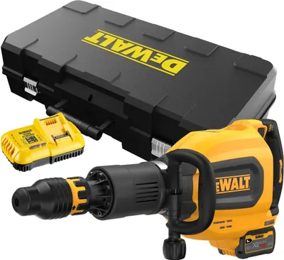 Produktbild von DEWALT XR FLEXVOLT 54V 3Ah Li-Ion SDS-max Abbruchhammer – 27J – 3 Batterien – DCH911X3-QW