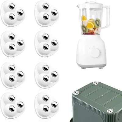 Immagine prodotto di Cuscinetti in plastica per piccoli elettrodomestici - Set da 8 - Adatti per mobili - Ricambio - Per uso interno