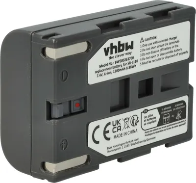 Produktbild von vhbw Akku kompatibel mit Medion MD9021, MD9090, MD9069n, MD9069, MD9035n, MD9035, MD9021n Videokamera Camcorder (1200 mAh, 7,4 V, Li-Ion)