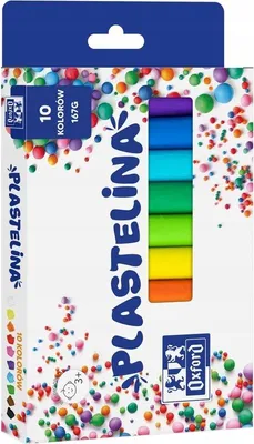 Zdjęcie produktu dla Plastelina Oxford 10 Kolorów 167G. 400167087