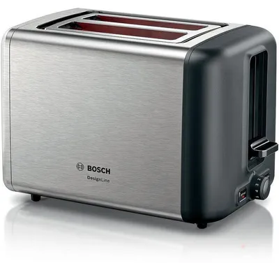 Produktbild von Bosch TAT3P420 Toaster 2 Scheibe(n) 970 W Schwarz Edelstahl