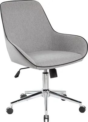 Produktbild von Bürostuhl Dcampan, Arbeitsstuhl mit Rollen, Ergonomischer Bürositz, 66x59h98 cm, Grau