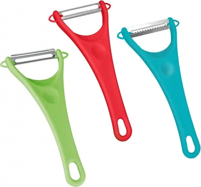 Produktbild von Metaltex Dünnschäler-Set Obst/Tomaten/Julienne Edelstahl 3-tlg
