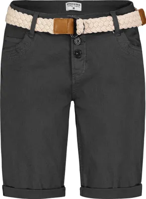 Produktbild von Stitch & Soul Modische Bermuda Shorts mit Flechtgürtel und Gesäßtaschen Größe: M