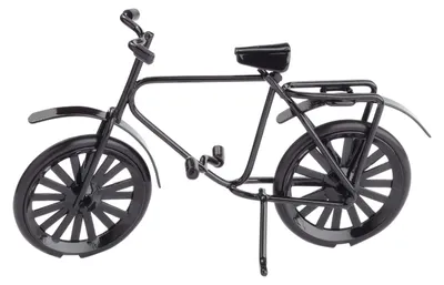 Produktbild von Miniaturfahrrad, schwarz, ca. 9,5 x 5,5 cm
