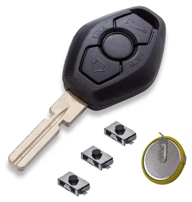 Reparatieset für BMW 3-Tasten-Fernbedienungsschlüssel HU58