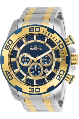 Obrázek produktu pro Invicta Pro Diver 26296 Pánské Hodinky - Quartz Hnutí - Nerezová Ocel s Modrým Ciferníkem - 50 mm