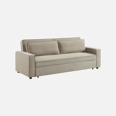 Produktbild von sweeek - 3-Sitzer Schlafsofa mit Cordbezug - Beige