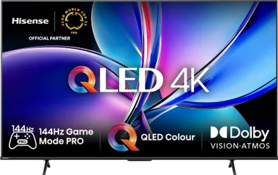 Produktbild von Hisense 55" E7Q Pro, 4K Ultra HD 3840x2160, QLED, Quantum Dot, 144Hz, HDR 10+ adaptiv, HLG, Dolby Vision, DTS Virtual X, Smart TV, WiFi 5GHz, WiFi Direct, BT, Anyview Cast, 3xHDMI, 2xUSB, LAN, CI+, DVB-T2/C/S2, schwarz