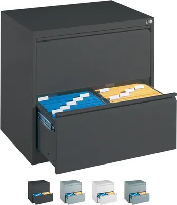 Produktbild von Hängeregistraturschrank mit 2 Schubladen Hängeregister 73x78x59 cm Zweibahnig