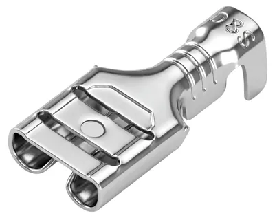 Flachsteckverbinder 6,3 mm, nicht isoliert, 100 Stück