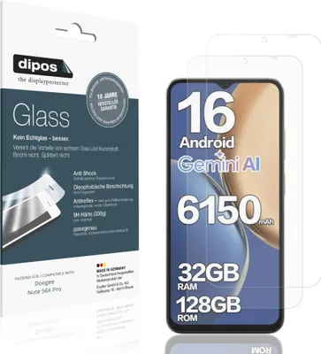 Obrázok produktu pre 2x dipos GlassAR Doogee Note 56X Pro