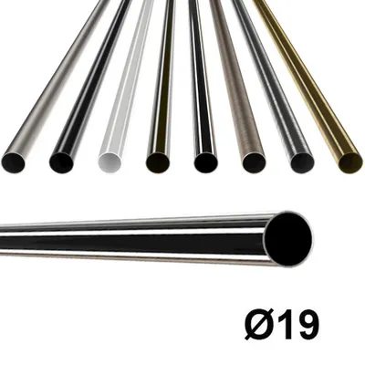 Obrázok produktu pre MDEKOR kovová rúrka na záclonovú tyč, 19 mm, nerezová oceľ, 140 cm