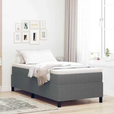 Immagine prodotto di vidaXL Letto a piattaforma Grigio chiaro 100 x 200 cm Tessuto in velluto a coste