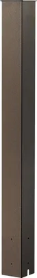 Zdjęcie produktu dla Słupek do skrzynki na listy SucceBuy wykonany ze stali, 1094x110x110 mm, malowana proszkowo podstawa do montażu naziemnego, zestaw metalowych tulei do użytku zewnętrznego przy drogach, kolor brązowy