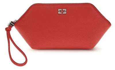 Produktbild von Ganni Bou Make Up Pochette Goji rot Schmetterling Zip