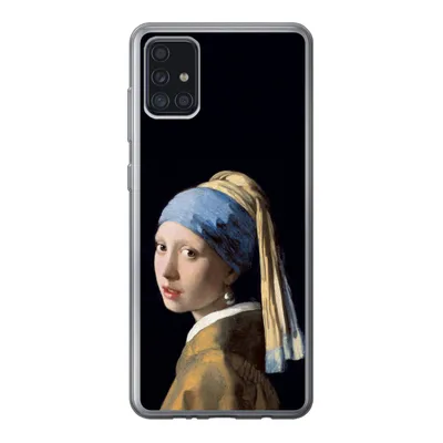 Produktbild von MuchoWow® Handyhülle Schutzhülle Hülle für Samsung Galaxy A52 5G Mädchen mit Perlenohrring - Vermeer - Kunst Silikon Softcase Handy Hülle - Umschlag