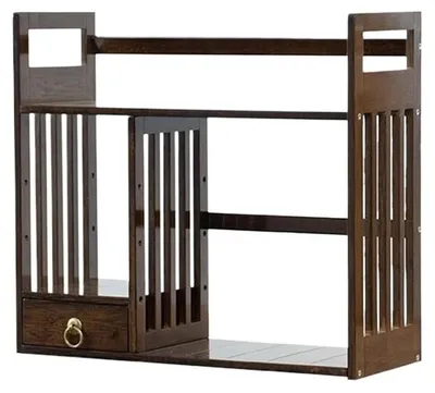 Imagen del producto de Organizador de escritorio de bambú con cajón