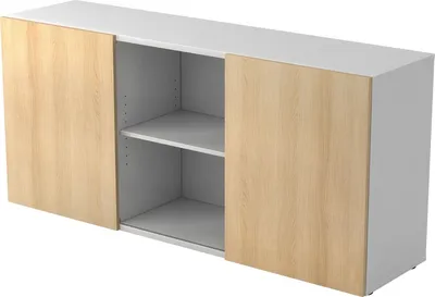 Obrázek produktu pro HAMMERBACHER 1780 Sideboard eiche/weiß 3 Fachböden