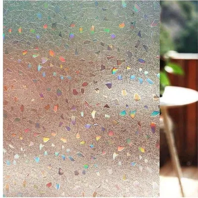 Productafbeelding van Unyqoos® Privacyfolie voor ramen en badkamers – Matglas-effect, 45 x 400 cm, statisch aanbrengbaar (zonder lijm), 95% UV-bescherming, herbruikbaar, zonwering en isolerend