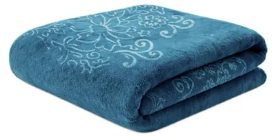 Produktbild von Kuscheldecke 160x220 cm - XXL Decke mit Muster, Blau