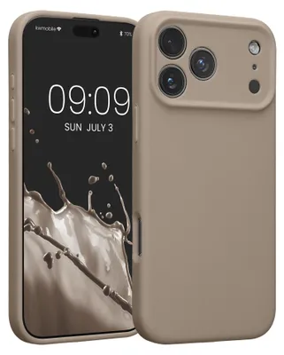 Produktbild von kwmobile Hülle kompatibel mit Apple iPhone 17 Pro Max - Hülle Silikon gummiert - Handyhülle - Handy Case in Taupe