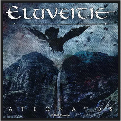 Obrázek produktu pro Eluveitie - Nášivka "Ategnatos", tkaná látka RO6415 (jedna velikost) (modrá/černá)