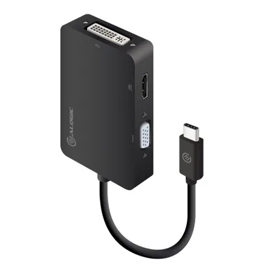 Obrázok produktu pre Alogic Adapter USB-C 3In1       -> HDMI VGA          schwarz