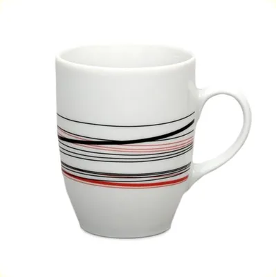 Image de Eva, tasse en porcelaine, 0,37 l, rayures longitudinales, Thun 1794