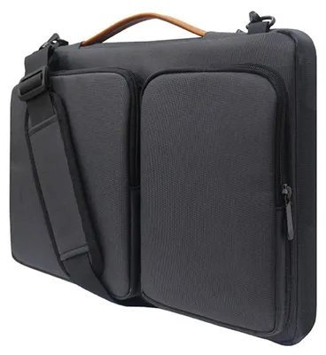 Produktbild von Mobigear Traveler Laptoptasche 13 - 14 inch - Umhängetasche Nylon Schwarz