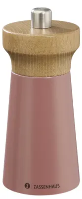 Imagen del producto de Zassenhaus, molinillo de sal WESTERLAND, 12 cm, color coral/nogal, referencia 24081, código 4006528024081