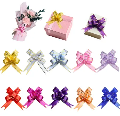 Productafbeelding van Trekstrik lintstrik kerstlint - Kerstmis en feest - 1,8 cm - Gesorteerde kleuren - Voor cadeauverpakking