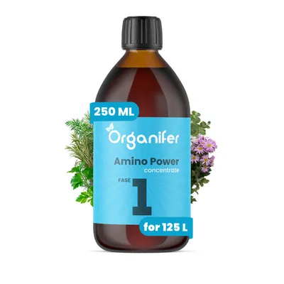 Zdjęcie produktu dla Nawóz Płynny na Fazę Wzrostu – Amino Power, 250 ml koncentratu – na 125 l - Organifer