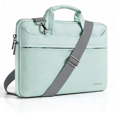 Image de Sacoche pour ordinateur portable, 15,6 pouces, imperméable, couleur vert menthe