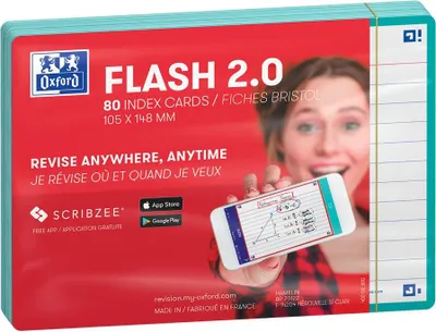 Immagine prodotto di Oxford 400133921 Schede Oxford "Flash 2.0", 105 x 148 mm, menta