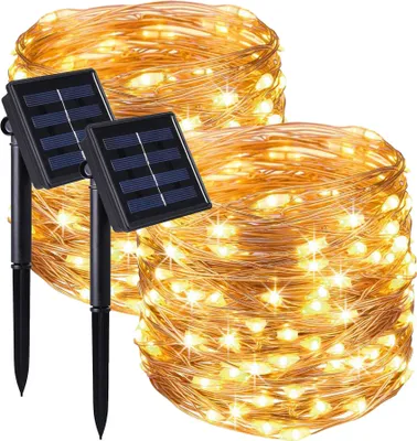 Produktbild von Set Mit 2 Solar Lichterketten SKINNY 200led