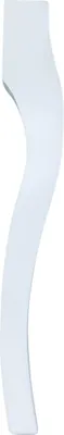 Produktbild von 1x Möbelbein Buche 37 cm weiß lackiert – Louis XV Stil – für Stuhl, Hocker, DIY Möbelbau
