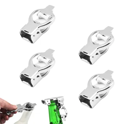 Klappbarer Flaschenöffner 4 Stück 2-in-1 Bierflaschenöffner