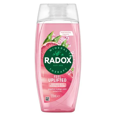 Obrázok produktu pre Radox Mineral Therapy Feel Uplifted Shower Gel 225 ml – sprchový gel grapefruit & zázvor
