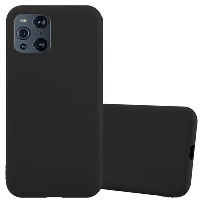 Image de Cadorabo Housse pour Oppo FIND X3 PRO Housse en noir Housse téléphone portable TPU Silicone Etui Case Cover