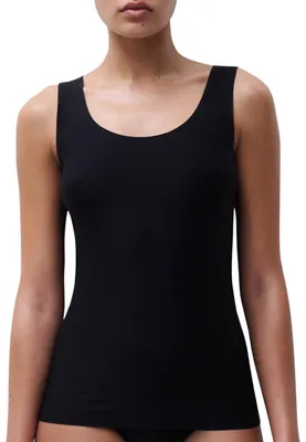 Image de Chantelle Top Femme - Maillot de corps, SoftStretch, sans couture, taille unique 34-44 Noir One Size