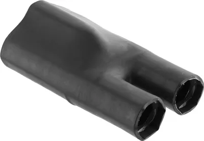 Productafbeelding van Krimpbus met lijmcoating, verhouding 2,5:1, zwart, geschikt voor 2 draden. Krimp temperatuur: minimaal 110°C. 1 stuk