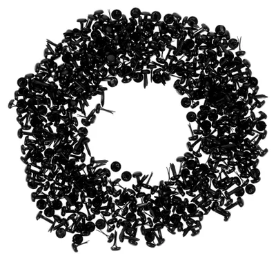 Produktbild von 500 Stück Mini Papierverschlüsse Schwarz für Scrapbooking und Bastelarbeiten