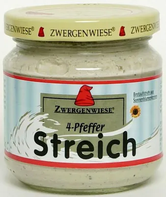 PASTA SŁONECZNIKOWA Z 4 RODZAJAMI PIEPRZU BEZGLUTENOWA BIO 180 g - ZWERGENWIESE