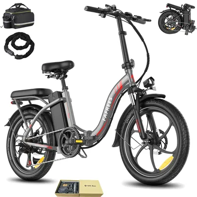 Produktbild von E-Bike 160 - 195 cm 20" Rostfreie Aluminiumlegierung 36 V 20 Ah 720 Wh bis zu 110 - 150 km Wasserdicht IP54 Shimano 7 Gang, Grau